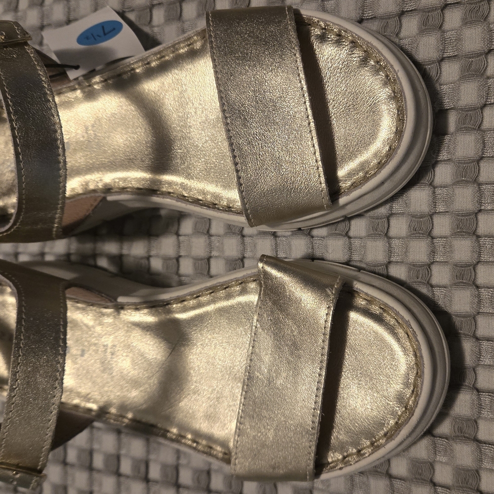 Elegant Gold Women's Sandals